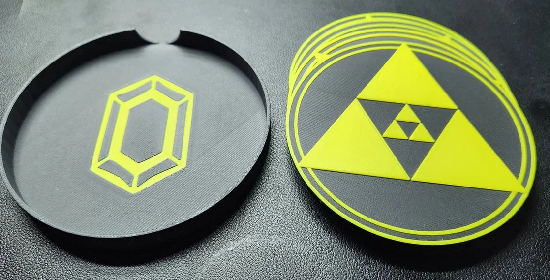 Legend of Zelda Triforce Coaster Set